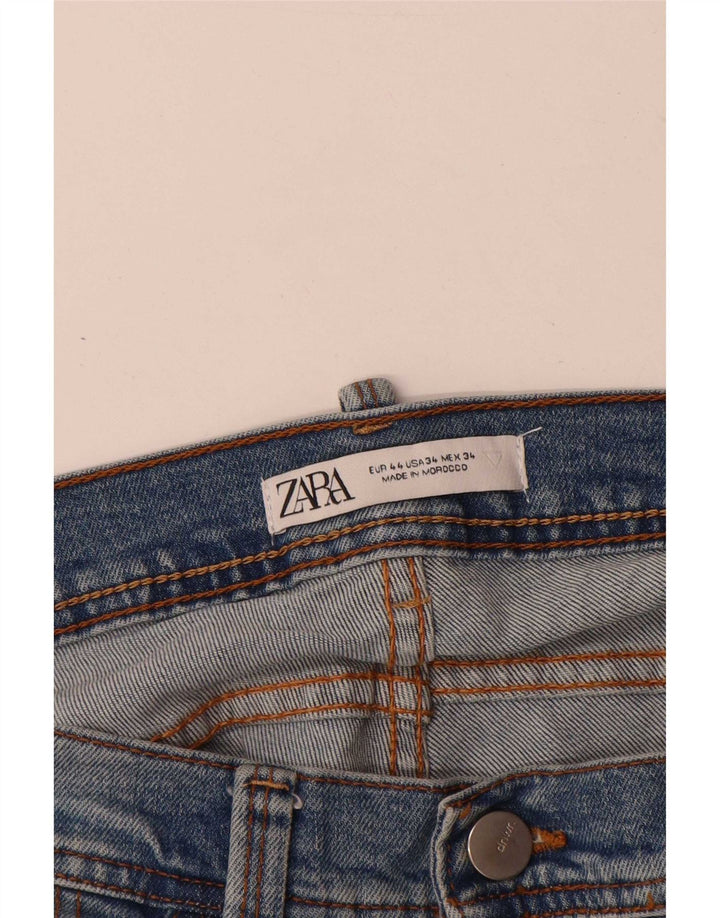 Blugi slim pentru bărbați Zara EU 44 Large W34 L32 Blue Bumbac