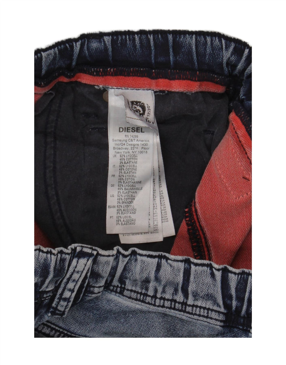 DIESEL Blugi Capri Băieți 15-16 Ani W32 L23 Blue Lyocell