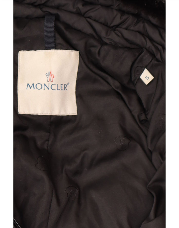 Palton căptușit pentru femei MONCLER Mărimea 5 2XL Negru Poliester iarnă