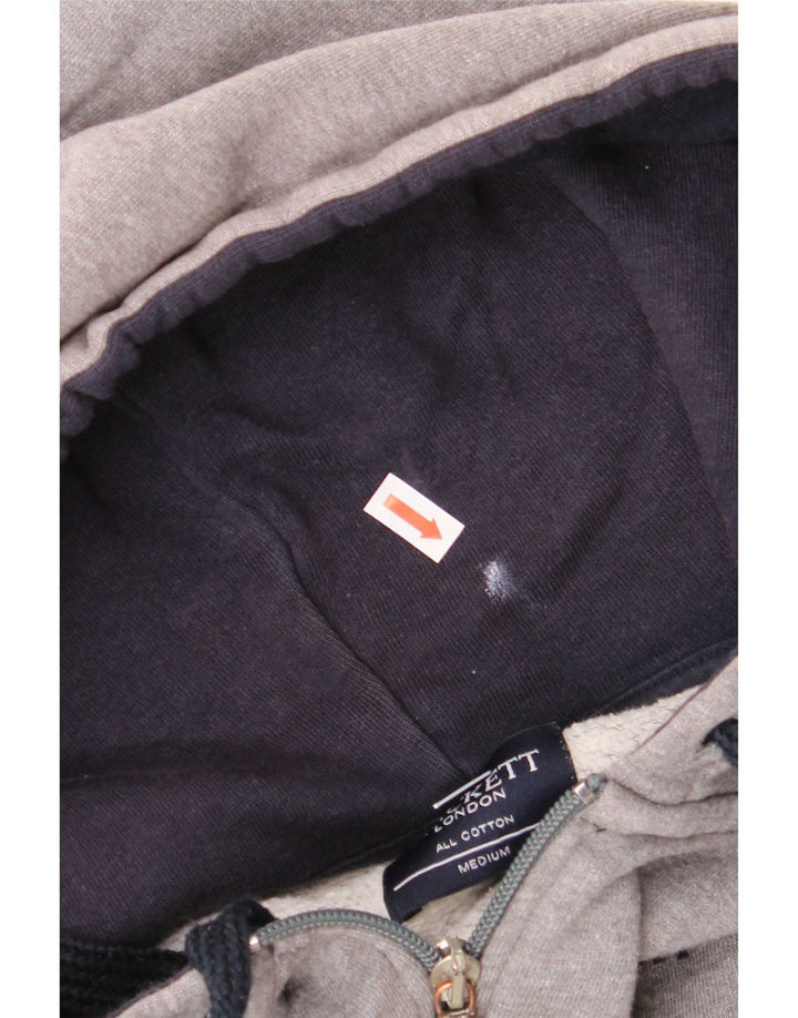 Pulover Hackett pentru bărbați, cu fermoar, bumbac, gri mediu