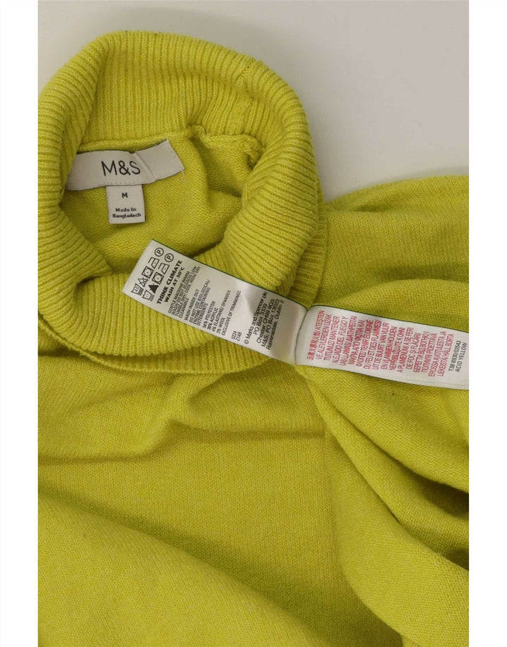 Pulover pentru bărbați Marks & Spencer cu gât rulat, poliester verde mediu