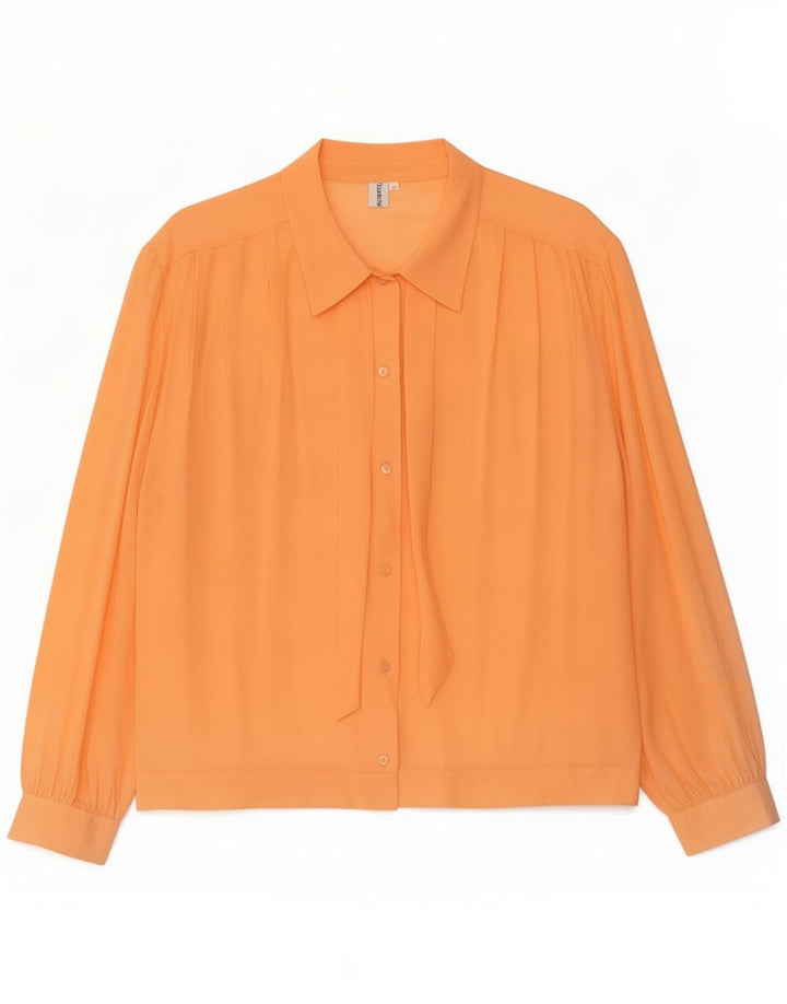 Bluză cămașă de epocă pentru femei IT 47 Large Orange