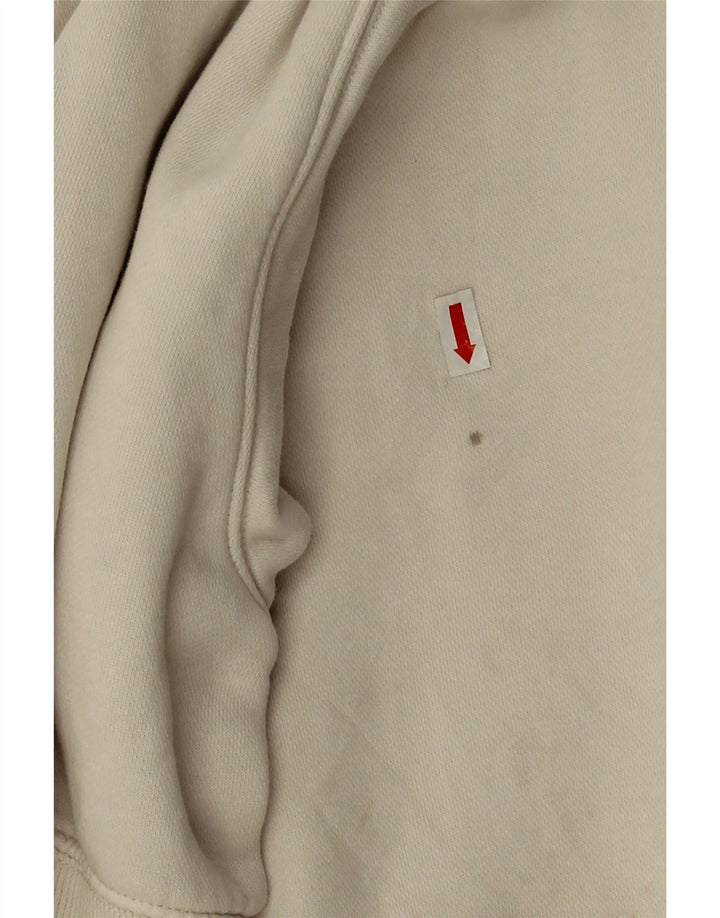 Pulover de hanorac supradimensionat pentru femei Nike UK 14 Bumbac alb mediu mediu