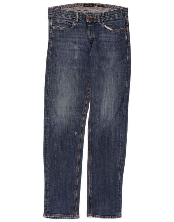 Blugi slim pentru bărbați Massimo Dutti EU 42 Large W32 L32 Blue