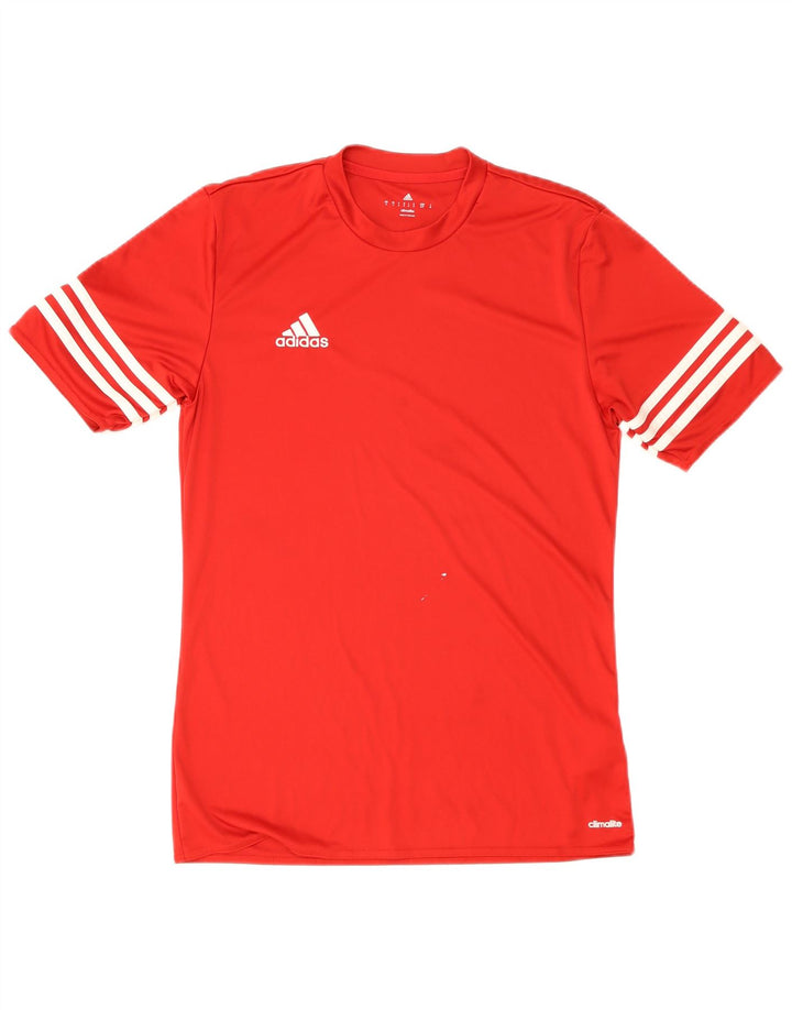 Tricou Adidas Climalite pentru bărbați Top mic poliester roșu