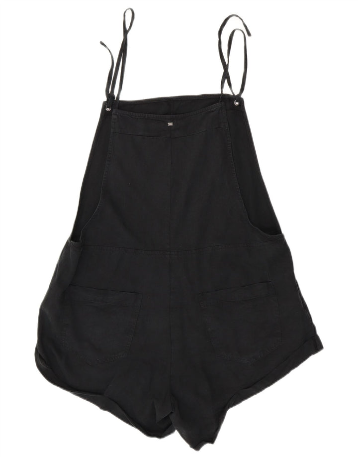 BILLABONG Salopete scurte pentru femei UK 12 Medium W38 Lyocell negru