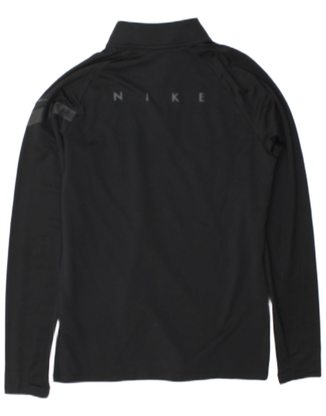 Top de trening Nike pentru bărbați Dri Fit Graphic cu fermoar și gât, negru