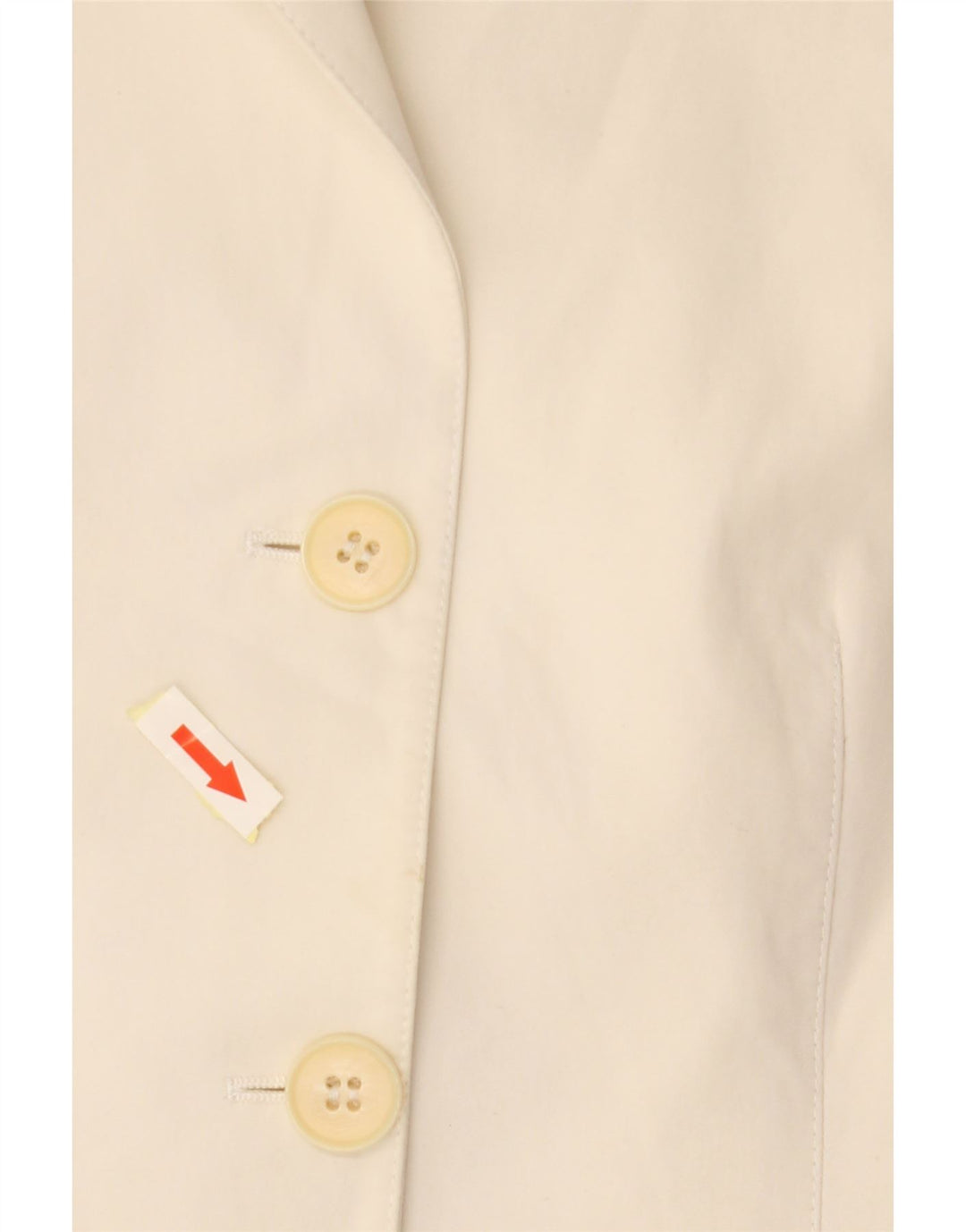 EMPORIO ARMANI Jachetă pentru femei cu 3 nasturi IT 44 Bumbac alb mediu mediu