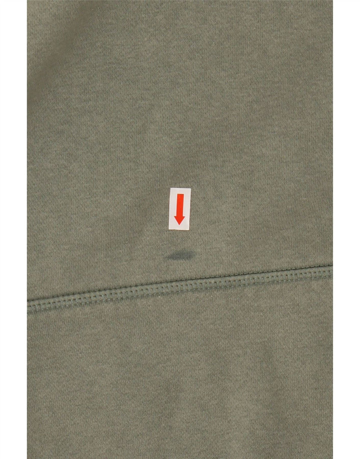 HURLEY Pulover cu glugă cu grafic pentru femei UK 14 Bumbac verde mediu