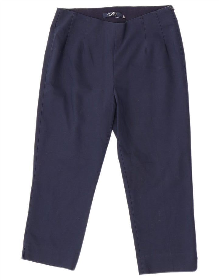 Pantaloni Capri pentru femei Chaps US 6 Medium W27 L21 Bleumarin Poliester