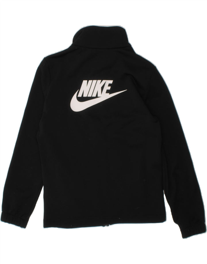 NIKE Boys Graphic Tracksuit Top Jacket 6-7 Years XS Black Polyester Vintage Nike and Second-Hand Nike from Messina Hembry 