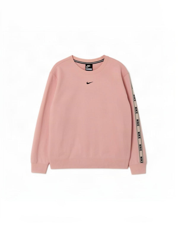 Pulover Nike pentru damă, cu grafică, UK 14, bumbac color block, roz mediu