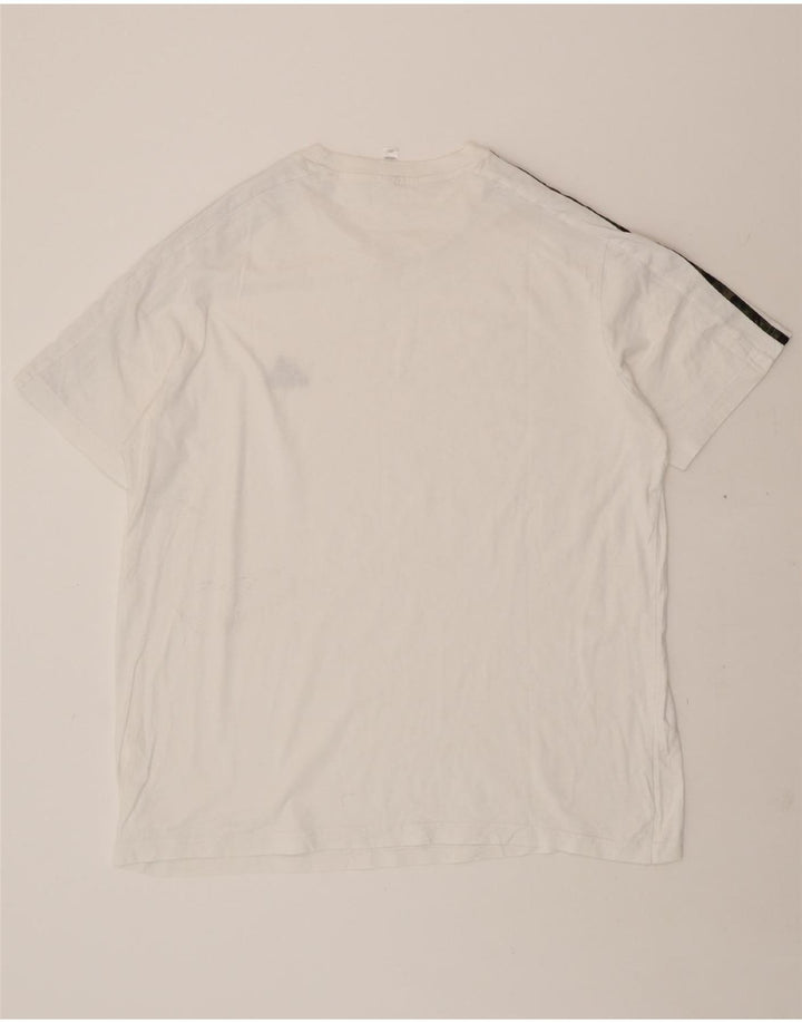 ADIDAS Mens T-Shirt Top XL White Vintage Adidas and Second-Hand Adidas from Messina Hembry 
