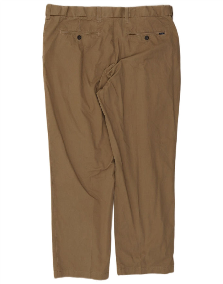 Marks & Spencer Pantaloni de costum obișnuit pentru bărbați L38 L29 Kaki Bumbac