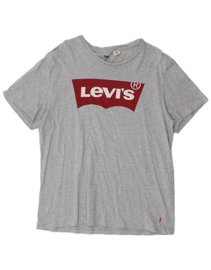 Tricou grafic pentru bărbați Levi's Top XL, bumbac cu pete gri
