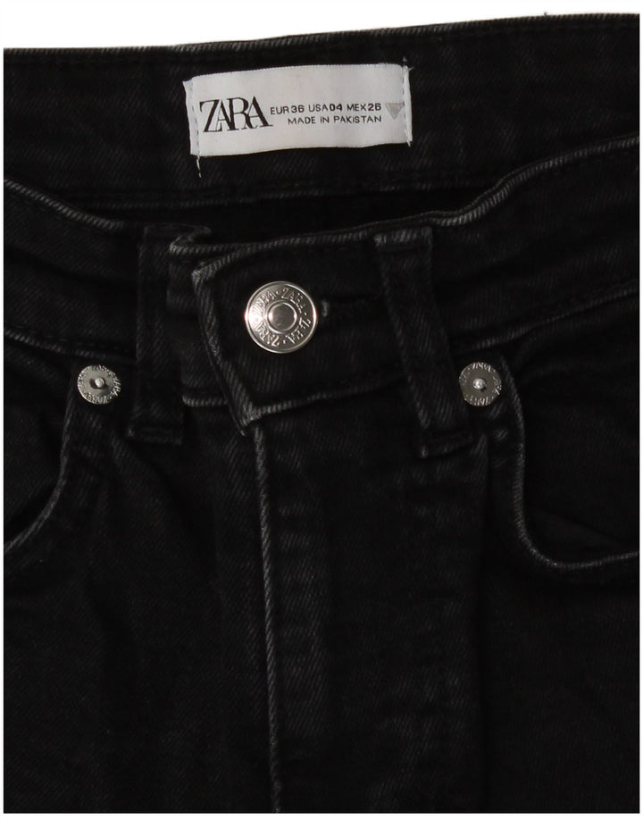 Blugi Zara Femei Bootcut EU 36 XS W26 L25 Negri