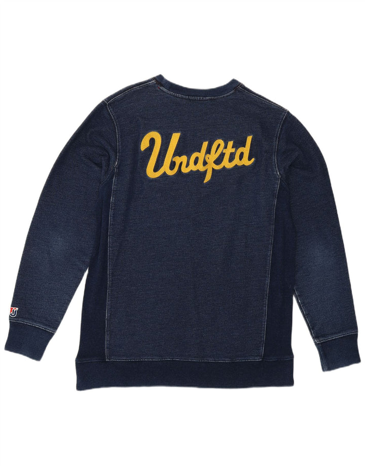 Hanorac grafic pentru bărbați Undefeated Pulover mediu din bumbac bleumarin