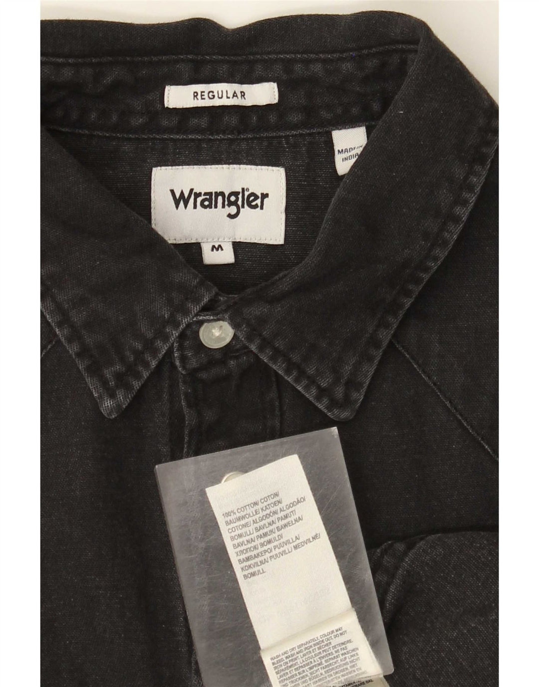 Cămașă Western Regular Fit pentru bărbați Wrangler, bumbac mediu negru