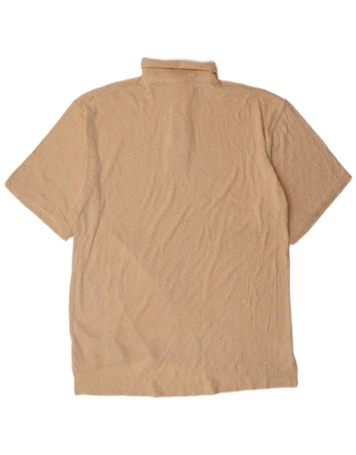 Tricou polo cu mânecă scurtă pentru bărbați Lerros, mătase mare, bej
