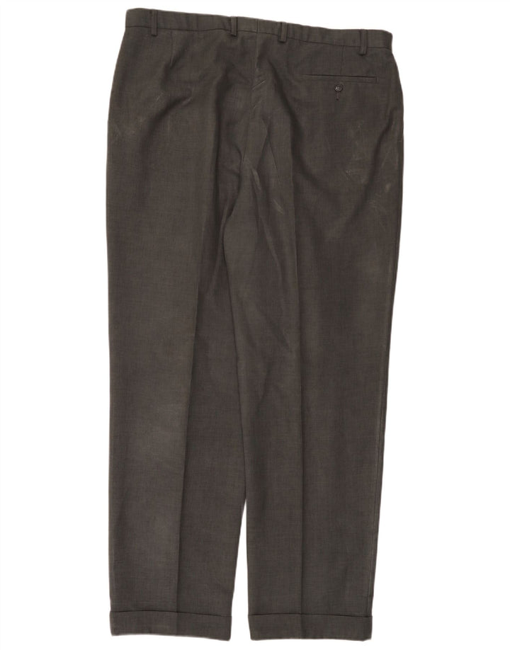 Marks & Spencer Pantaloni de costum pentru bărbați L40 L33 Gri poliester