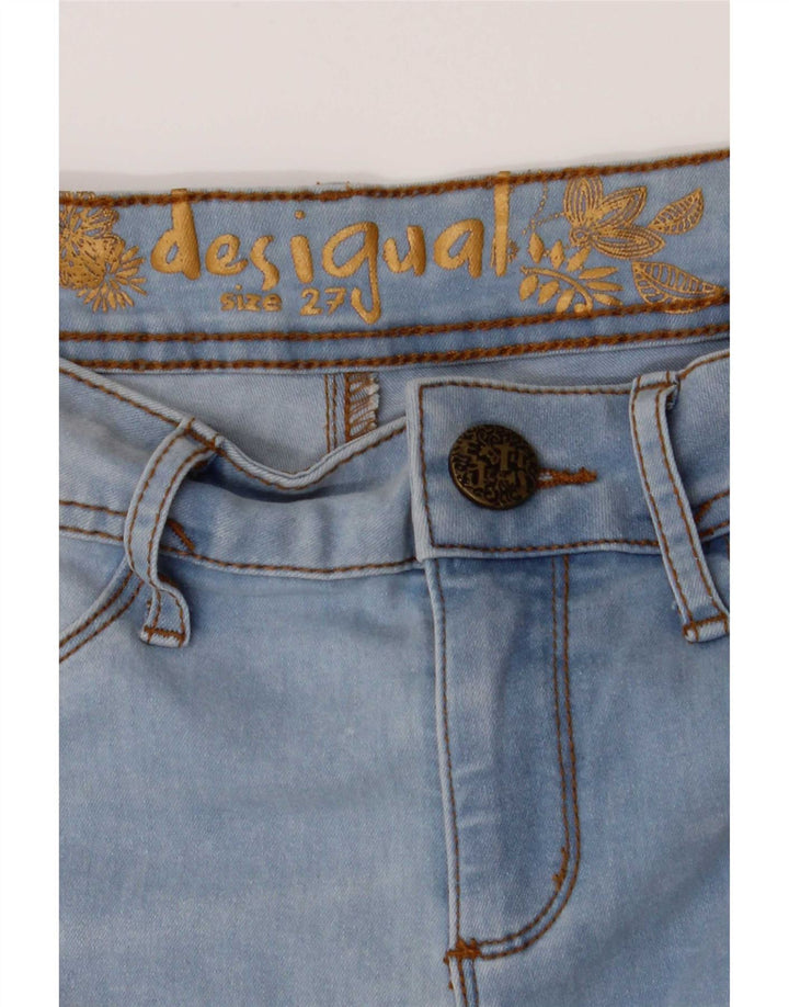 Blugi skinny pentru femei Desigual W27 L31 albastru