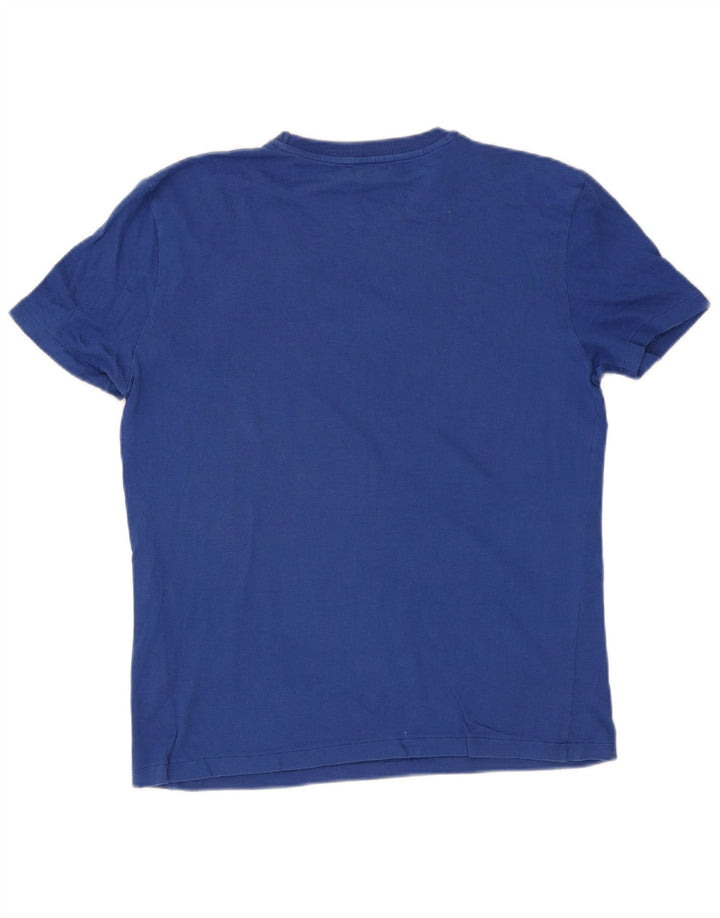 Tricou pentru bărbați Zara Top Mare Bumbac Albastru