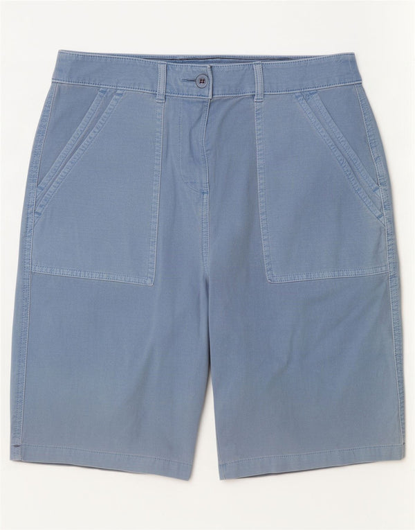 White Stuff Pantaloni scurti chino pentru femei UK 10 Small W28 Blue Cotton