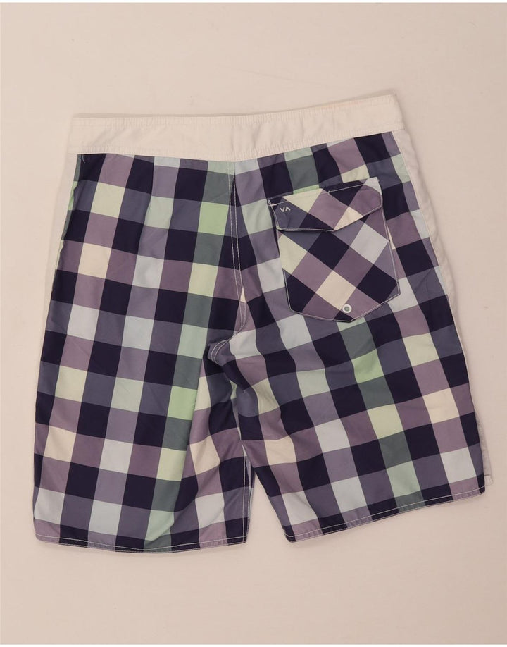 Pantaloni scurți de înot RVCA pentru bărbați, poliester vichy multicolor medii