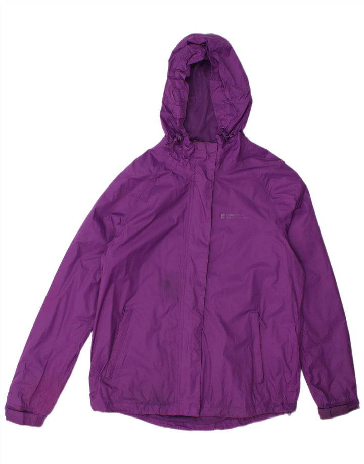 Jachetă de ploaie cu glugă pentru femei Mountain Warehouse UK 12 Nailon violet mediu