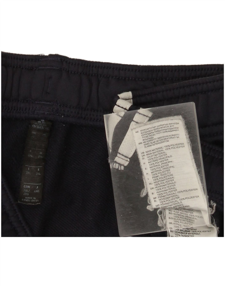 Pantaloni de trening Adidas pentru femei Joggeri UK 20 2XL Poliester bleumarin