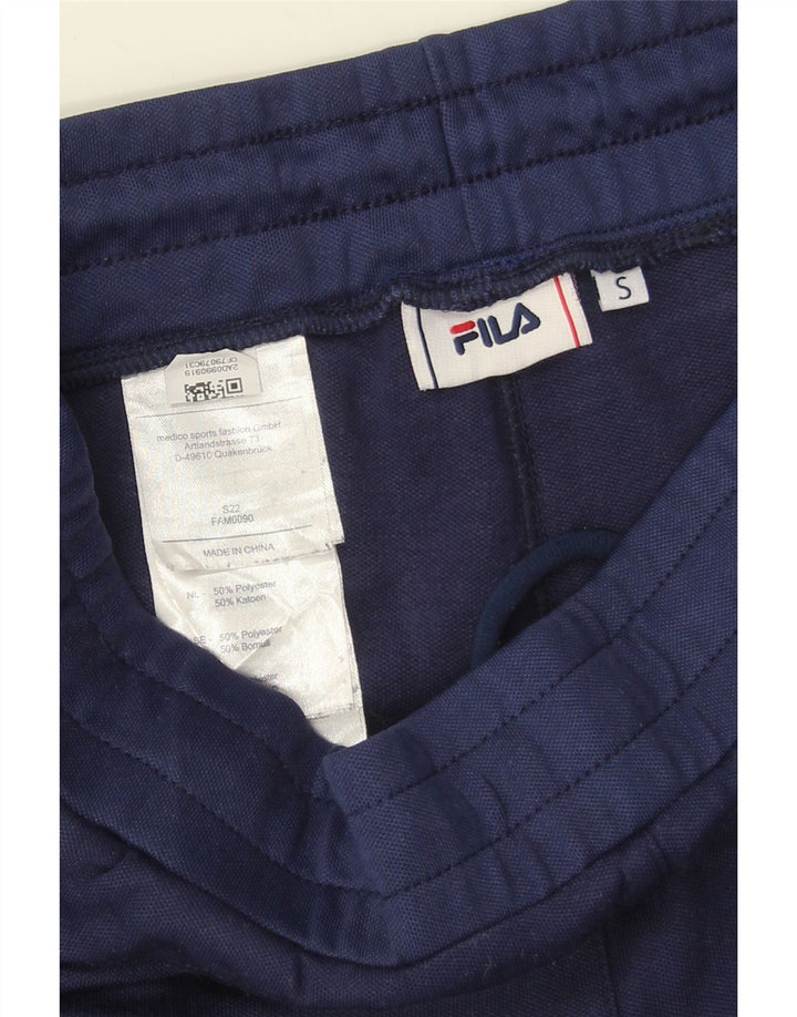 FILA Mens Sport Shorts Small Navy Blue Striped Cotton