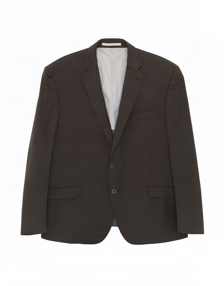 Jachetă pentru bărbați Marks & Spencer, cu 2 nasturi, cu ajustare normală, UK 46 XL, lână gri