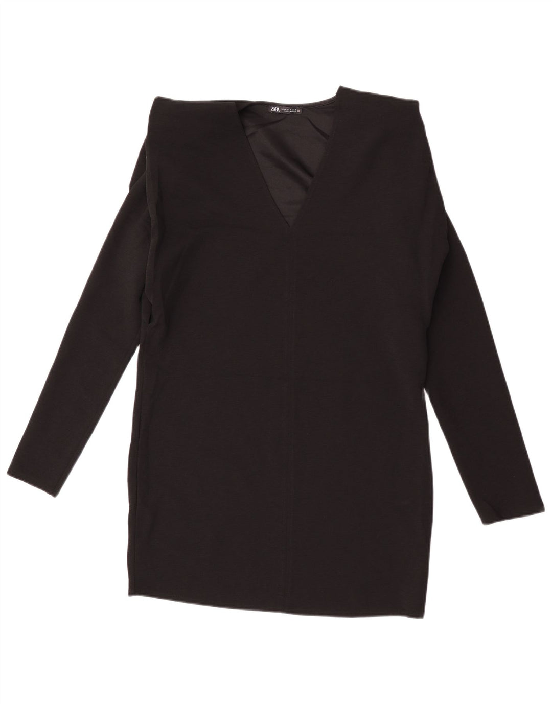 Rochie schimbătoare cu mânecă lungă pentru femei Zara UK 14 Medium Black