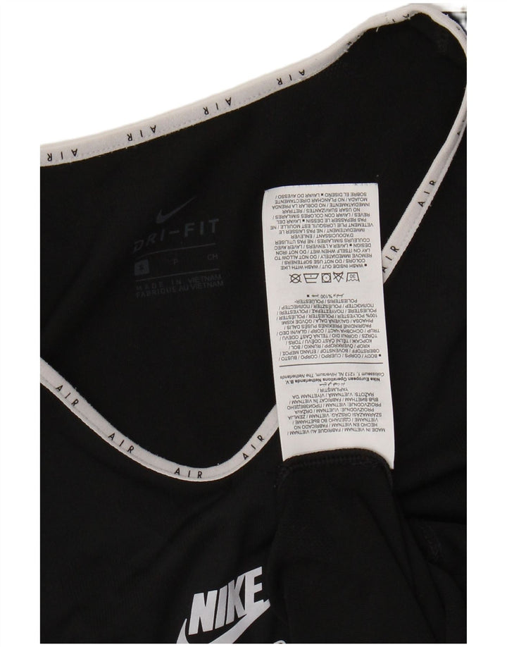 Tricou grafic NIKE Dri Fit pentru femei Top UK 10 Poliester negru mic