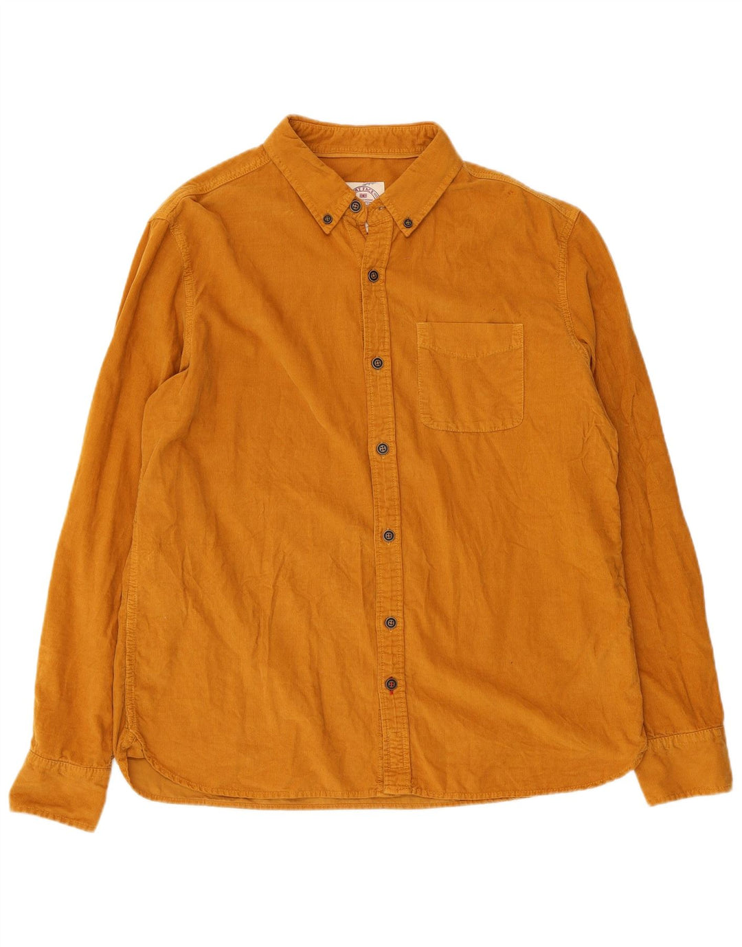 Cămașă Fat Face pentru bărbați din catifea mare, bej, bumbac