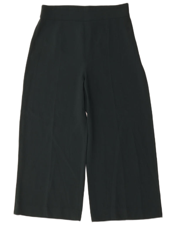 Pantaloni tăiați pentru femei Zara cu picioare largi L30 L26 Poliester verde