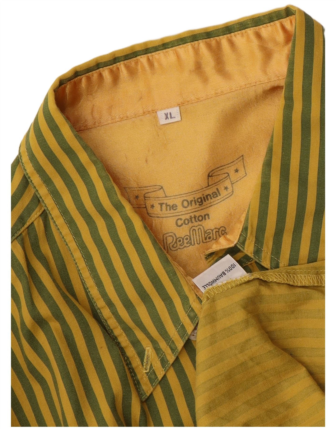Cămașă pentru bărbați REEMARC XL, bumbac cu dungi verzi