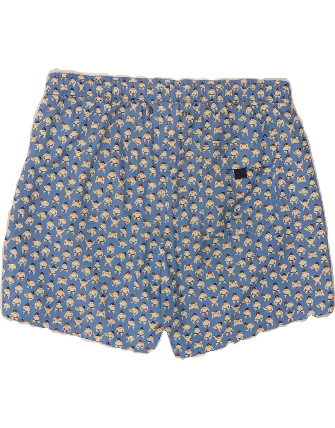 GUTTERIDGE Mens Abstract Pattern Swimming Shorts XL  Blue Polyester Vintage Gutteridge and Second-Hand Gutteridge from Messina Hembry 