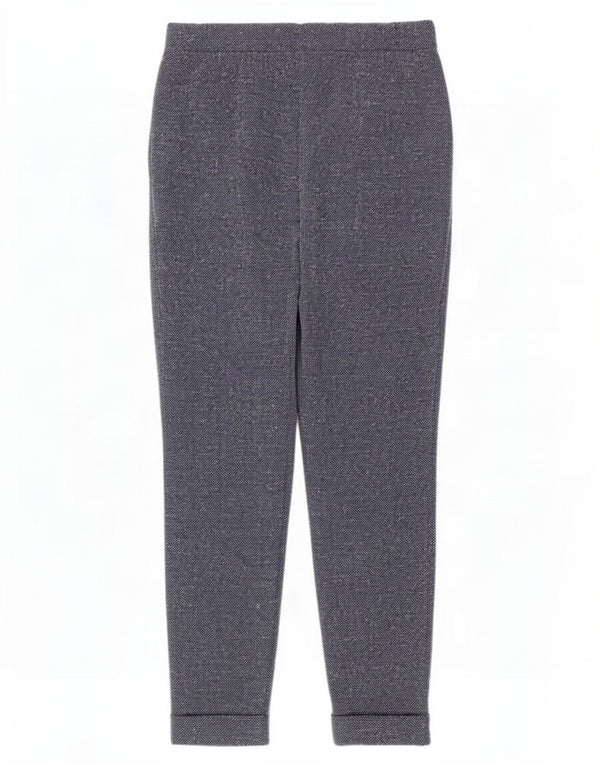Pantaloni casual subțiri pentru femei Marks & Spencer Marea Britanie 8 Mici W26 L27 Albastru pete
