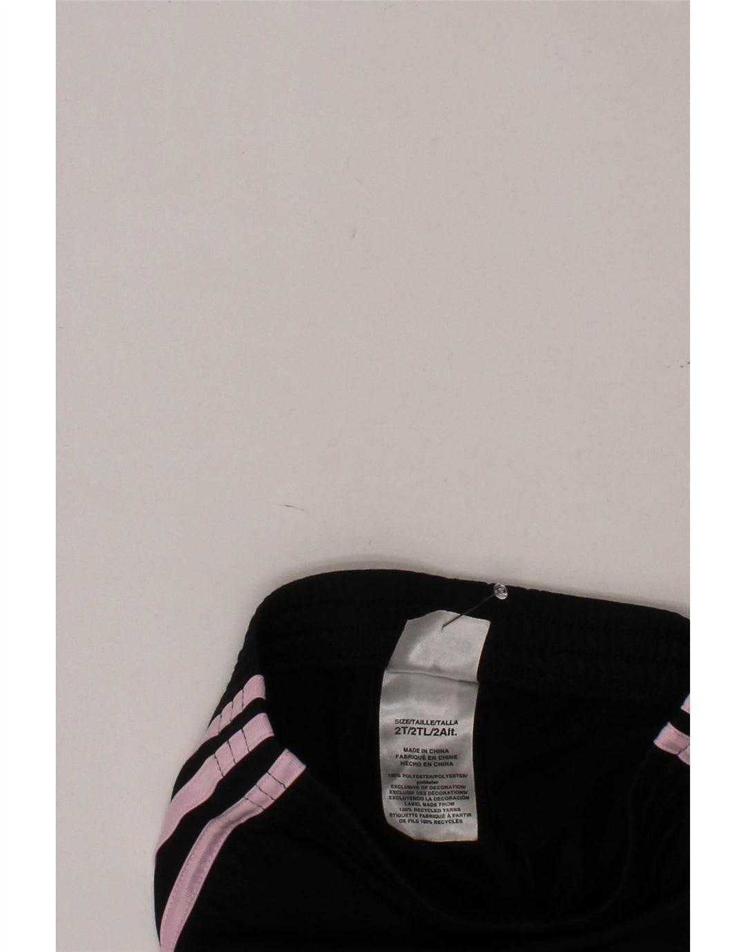 Pantaloni de trening ADIDAS pentru fetite 18-24 luni poliester negru