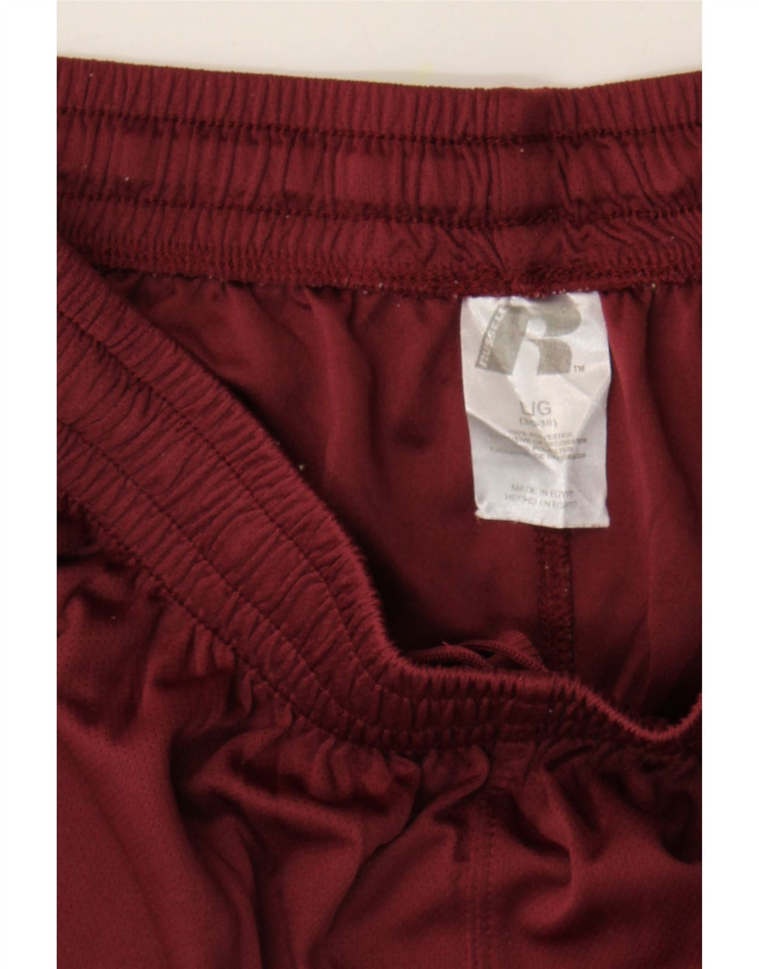 RUSSELL ATHLETIC Mens Sport Shorts Large  Burgundy Polyester Vintage Russell Athletic and Second-Hand Russell Athletic from Messina Hembry 