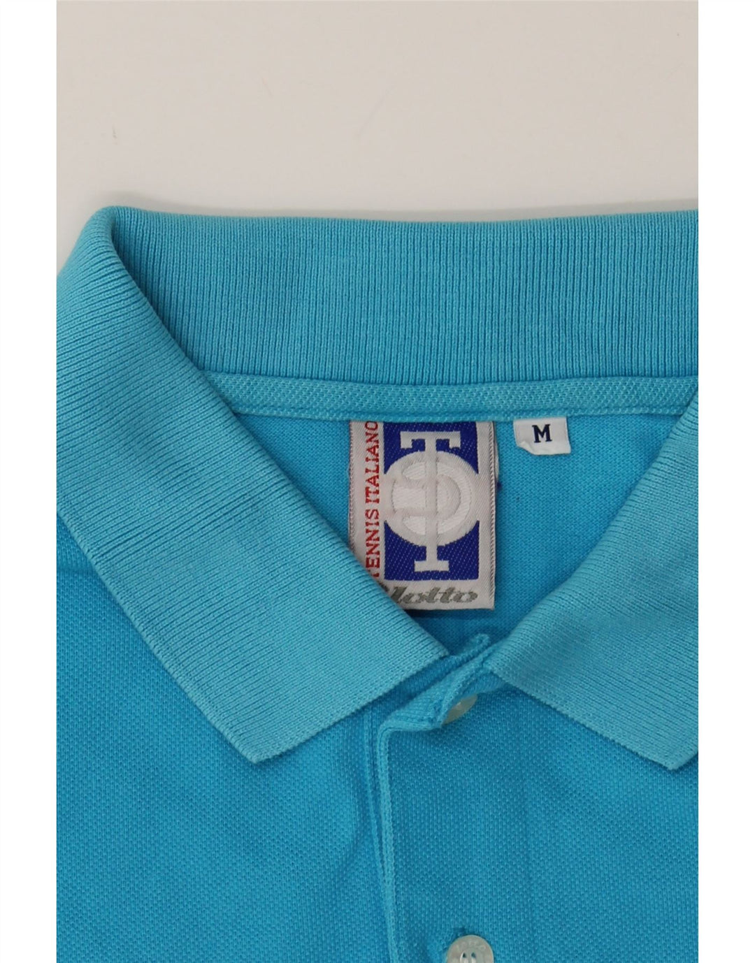 LOTTO Mens Polo Shirt Medium Blue Cotton Vintage Lotto and Second-Hand Lotto from Messina Hembry 