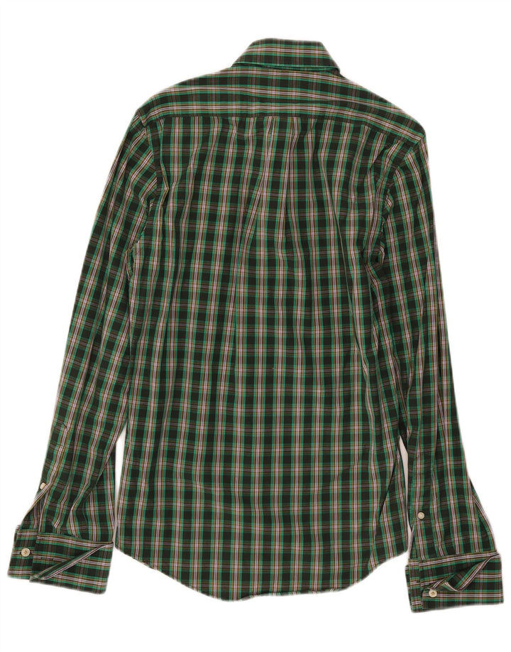 Cămașă Jack Wills pentru bărbați XS, bumbac cu carouri verde