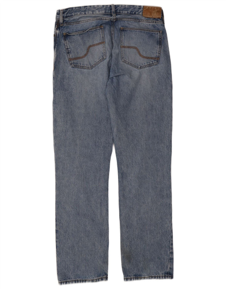 Fat Face pentru bărbați blugi distressed drepte L30 L34 Bumbac albastru
