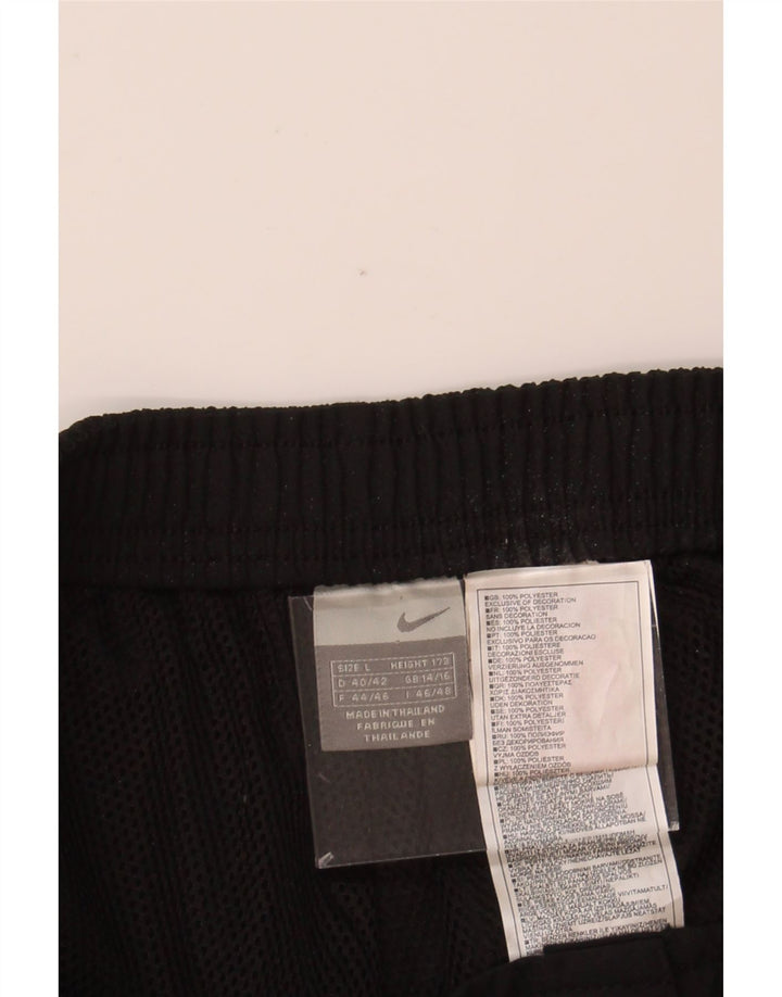 NIKE Womens Capri Tracksuit Trousers UK 14/16 Large Black Polyester