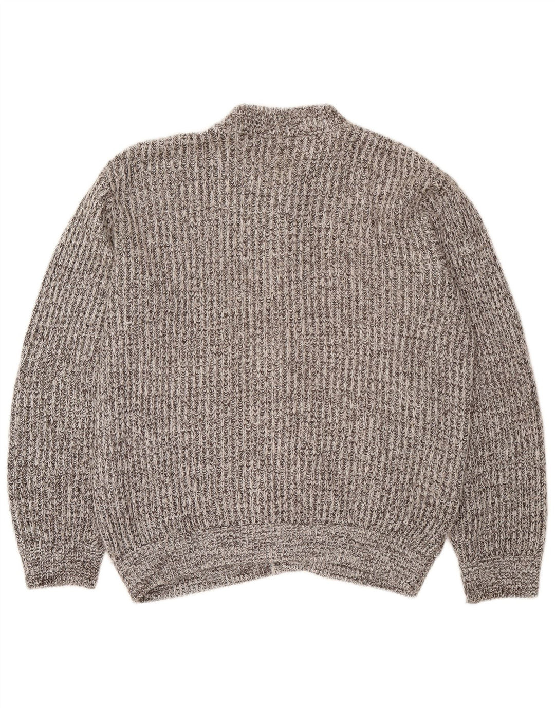 Cardigan Vintage pentru bărbați, mare, gri cu pete