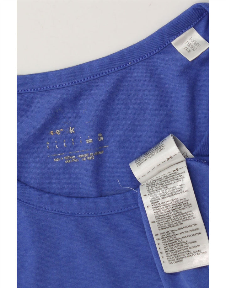 Top cu vestă grafică ADIDAS pentru bărbați, mare, albastru, poliester