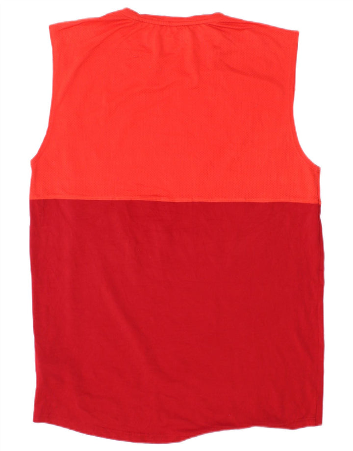 RUSSELL ATHLETIC Vestă Dri-Power pentru bărbați, mic, roșu, poliester color bloc