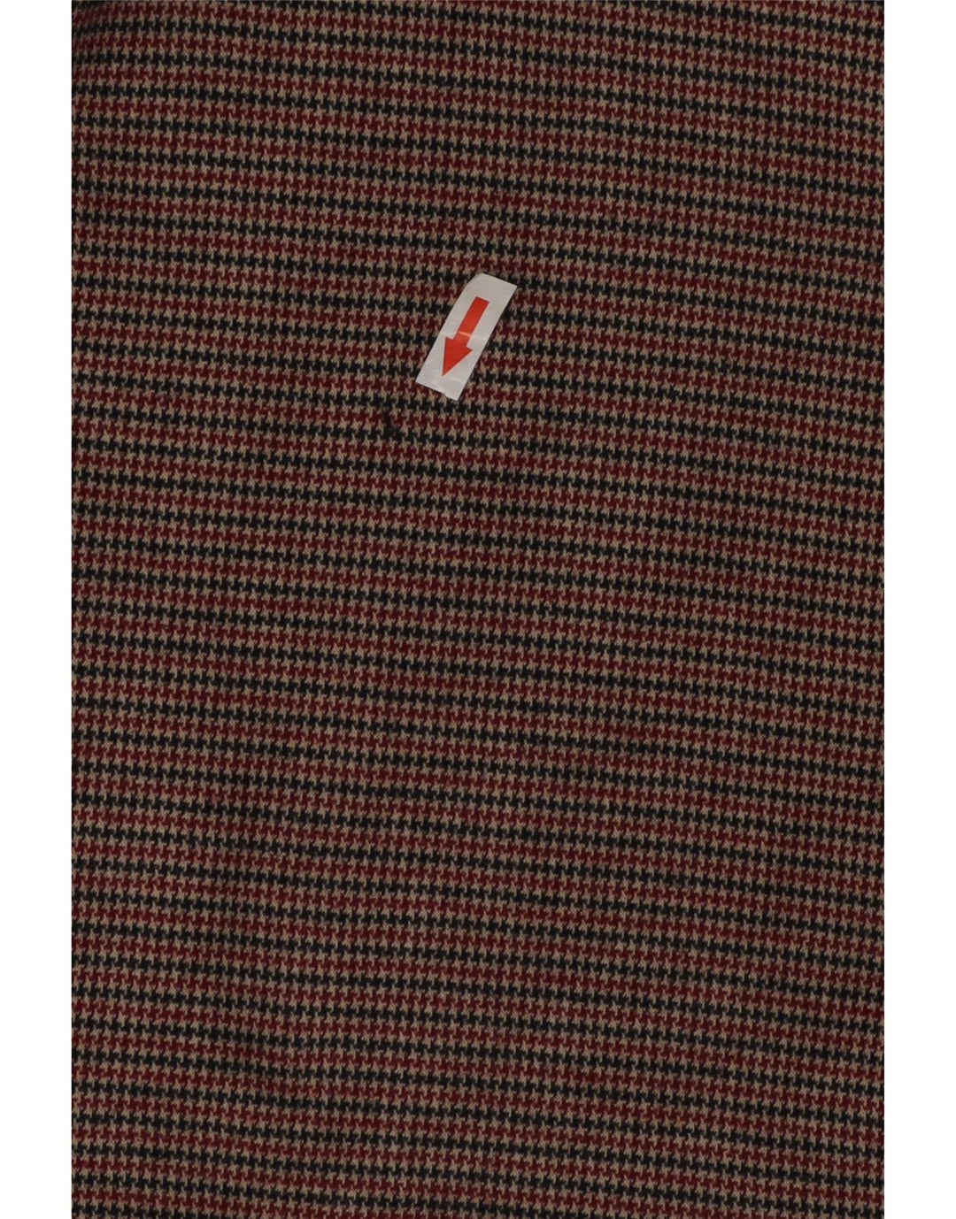 Rochie schimbătoare cu mânecă lungă pentru femei Zara UK 12 Maro Mediu Houndstooth