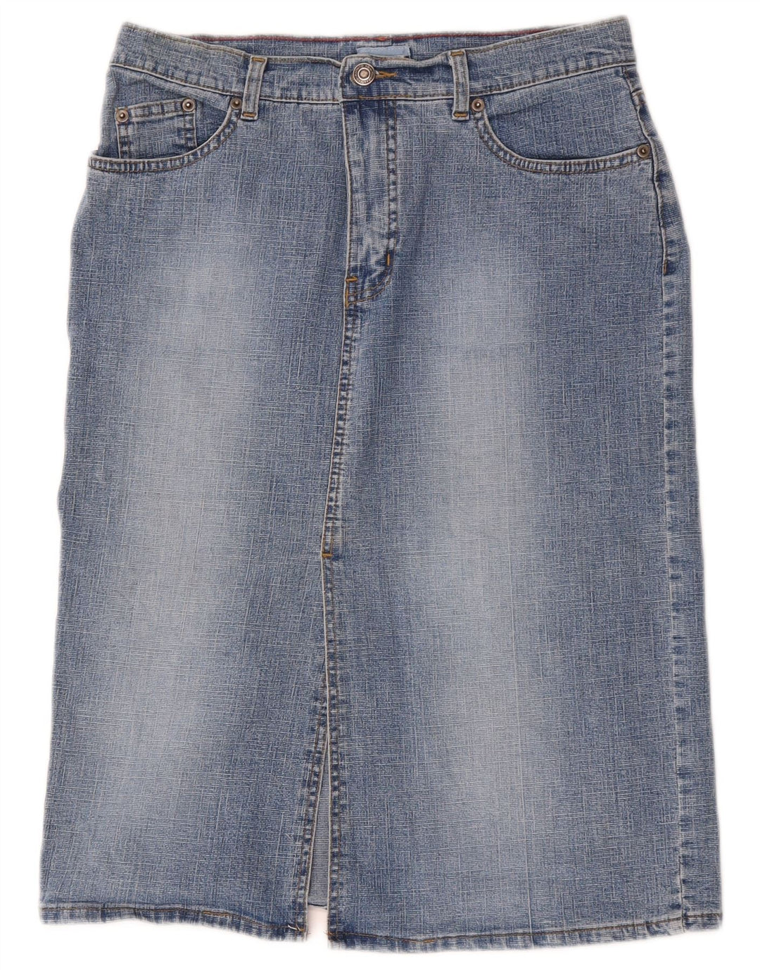 Fusta de blugi pentru femei Oasis UK 12 Medium W30 Albastru